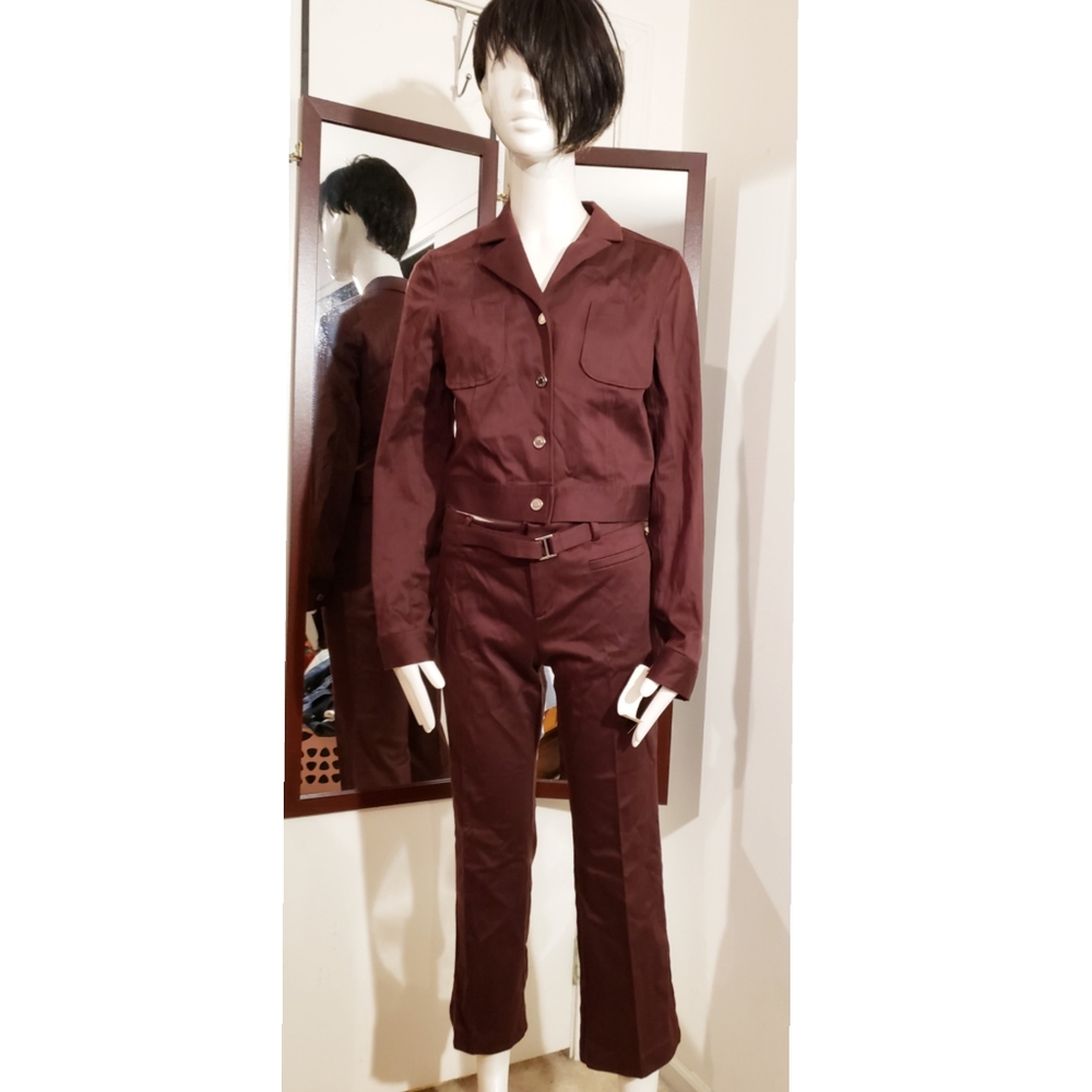 View Women's Cropped Pants Suit Size 10